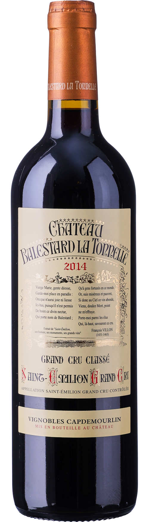 Ch. Balestard La Tonnelle Saint Emilion Grand Cru Classé 2014